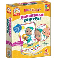 Набор для творчества "Волшебные контуры. Маша и Медведь" 2