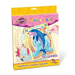 Аппликация из наклеек "Дельфин"