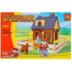 Конструктор "Ферма" 214 деталей, Sluban