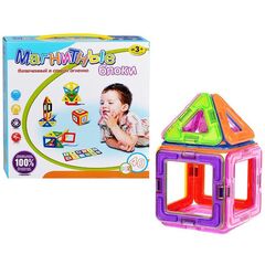 Магнитный конструктор из 14 деталей + 26 букв и цифр