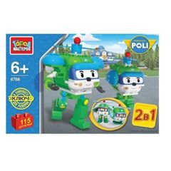 Конструктор "Робот - вертолет" 114 деталей Poli Robokar