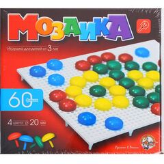 Мозаика 60 фишек, 4 цвета по 20 мм