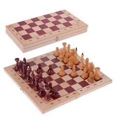 Шахматы лакированные с доской 29,5 см