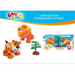 Игрушки-крутилки "Лев и тигр"