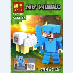 Конструктор "My world: Steve + Sheep" BELA 10180
