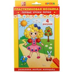 Пластилиновая мозаика "Девочка"