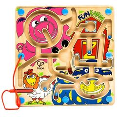 Лабиринт магнитный из дерева "Ферма" Hape