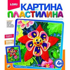 Картина из пластилина "Цветочек"