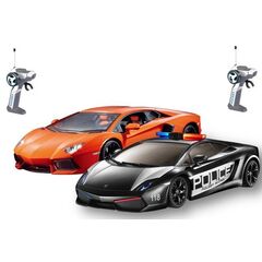 Набор машинок на р/у "Aventador vs Gallardo police"
