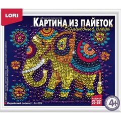 Картина из пайеток "Индийский слон"