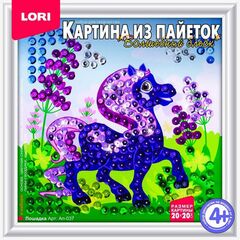 Картина из пайеток "Лошадка"
