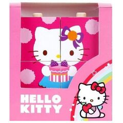 Кубики из дерева "Hello Kitty"
