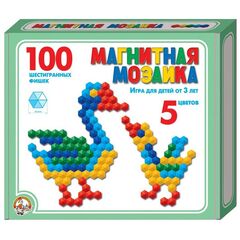 Магнитная мозаика "100 шестигранных фишек"