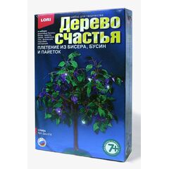 Плетение из пайеток "Дерево счастья. Слива"