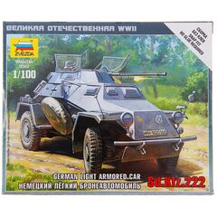 Модель для сборки немецкого бронеавтомобиля "Sd.Kfz.222" 1:100