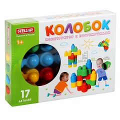 Конструктор с погремушками "Колобок" 17 деталей