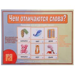 Дидактическая игра "Чем отличаются слова"