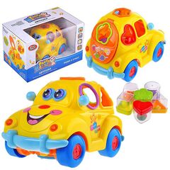 Машинка музыкальная + сортер "Автошка"