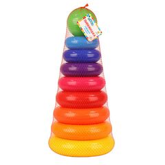 Пирамидка гигант 8 колец 47 см