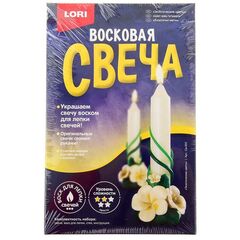 Восковая свеча "Экзотические цветы"