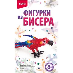 Фигурка из бисера "Яркий попугай"