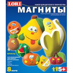 Магниты из гипса "Фрукты"