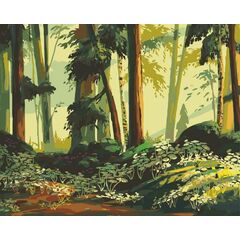Роспись по холсту по номерам "Опушка на рассвете", 40×50 см