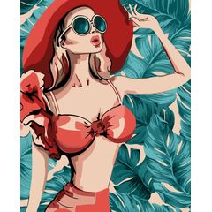 Роспись по холсту по номерам "Пляжный сезон", 40×50 см