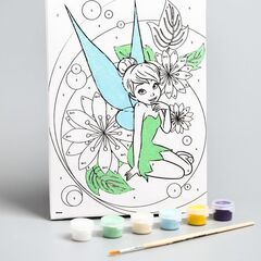 Роспись на холсте "Самой милой" 21×15 см