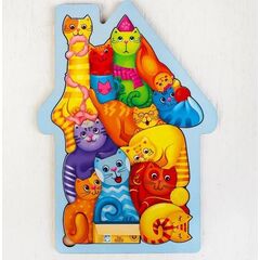 Пазл-головоломка "Коты", 28 x 20 см