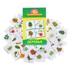 Развивающая игра-пазл "Деревья"