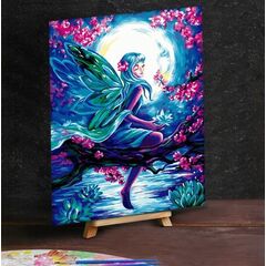 Картина по номерам "Фея при Луне", 30 х 40 см