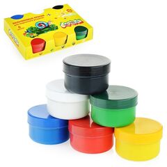 Краски пальчиковые, 6 цветов по 60 мл