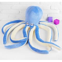 Мягкая игрушка "Осьминог", цвет голубой, 96 см