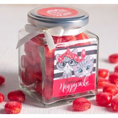 Леденцы со вкусом земляники "Любимой подружке", 130 г