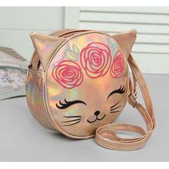 Сумка детская "Котик. Золотая", 20 x 18 см
