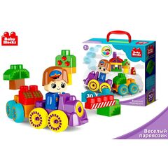 Конструктор для малышей Baby Blocks "Веселый паровозик", 30 деталей