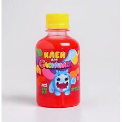 Клей для слайма 200 мл, красный