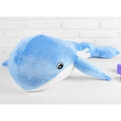 Мягкая игрушка "Кит", 95 х 75 см, цвет голубой