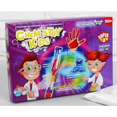 Набор для проведения химических опытов "Chemistry Kids", 3 эксперимента