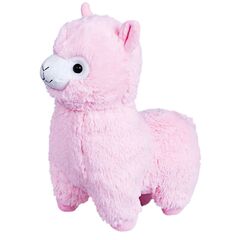 Гламурная игрушка "Альпака розовая" 25 см