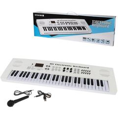 Синтезатор детский 54 клавиши, микрофон, подключение к USB, HY5418B