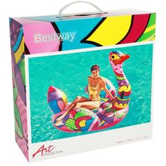 Плот для плавания Bestway "Поп-арт страус", 190 х 166 см