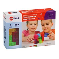 Головоломка-конструктор "Магнитные фигуры 3D", 9 деталей, 154 задания