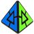 Головоломка "Jiehui Pyraminx Duo", черный