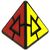 Головоломка "Jiehui Pyraminx Duo", черный