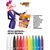 Фломастеры стираемые 10 цветов "BIC Kids Magic" и 2 обесцвечивающих