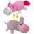 Игрушка-вывернушка 35 см "Розовый кот-мышка"
