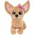 Мягкая игрушка "Собака чихуахуа в в фиолетовой сумочке из пайеток" 19 см