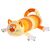 Мягкая игрушка "Кот-Батон", 56 см, рыжий